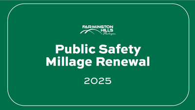FAQ: 2025 Public Safety Millage Renewal