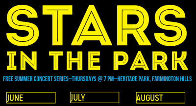 Free Summer Concert Series “Star in the Park” Returns to Heritage Park in the City of Farmington Hills Starting June 13