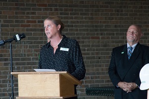 Speaker at Ground Breaking Ceremony