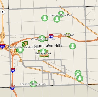 City Park Locations (Interactive)