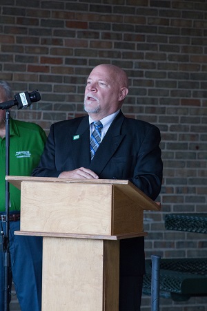 Speaker at Ground Breaking Ceremony