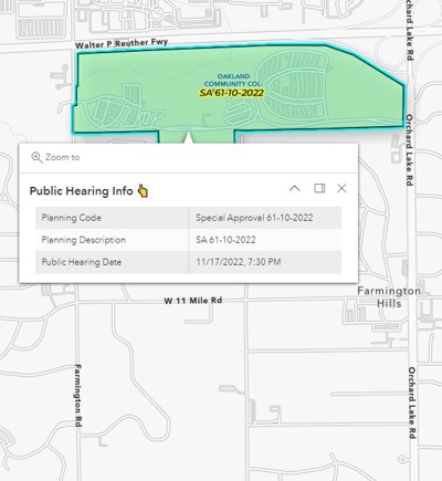 Planning - Public Hearings (Interactive)