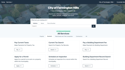 City of Farmington Hills Makes Building Permit and Inspection Requests Easier with New Online Portal
