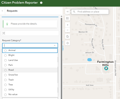 Citizen Problem Reporter (Interactive)