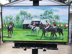 Richard Adams Art - Polo Grounds